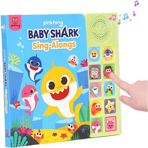 Baby Shark Sing-Alongs 10 Button Sound Book | Baby Shark Toys | Learning Toys - Picture 1 of 7